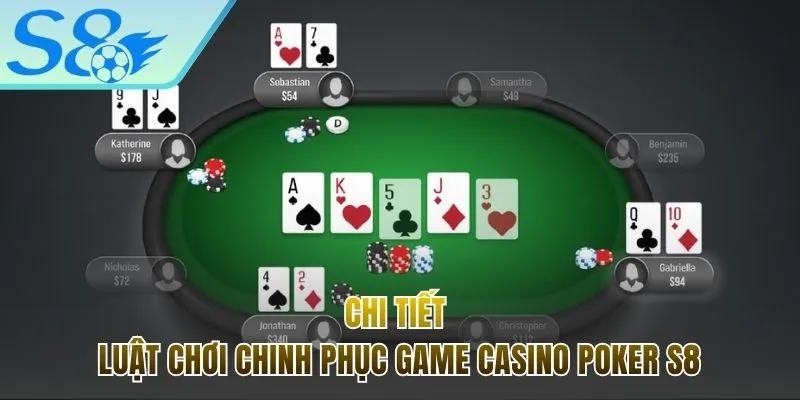 Chi tiết luật tham gia chinh phục thử thách Poker S8